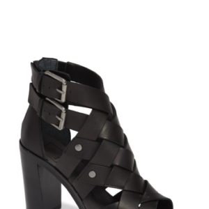 Women's Dolce Vita Noree Caged Block Heel Sandal, Size 6 M - Black