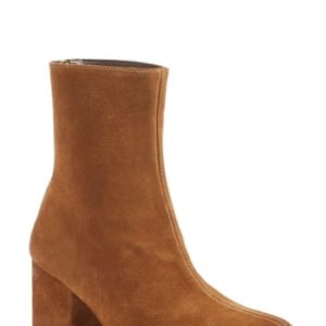 Women's Free People Cecile Block Heel Bootie, Size 9US / 39EU - Brown