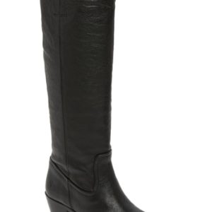 Women's Frye Jolene Pull-On Knee High Boot, Size 5.5 M - Black