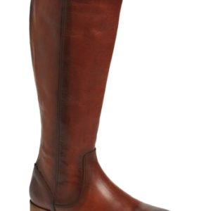 Women's Frye Melissa Stud Knee High Boot, Size 5.5 M - Brown