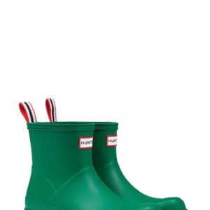 Women's Hunter Original Play Rain Bootie, Size 5 M - Green