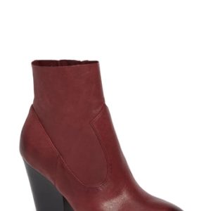 Women's Isola Lani Block Heel Bootie, Size 6 M - Red