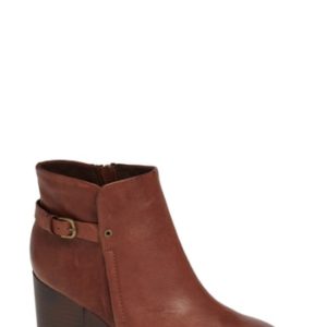 Women's Isola Orlinda Block Heel Bootie, Size 6.5 M - Brown