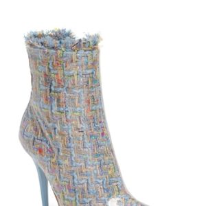 Women's Jeffrey Campbell Achava-2P Bootie, Size 5 M - Blue