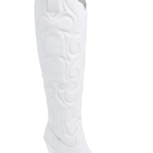 Women's Jeffrey Campbell Amigos Over The Knee Boot, Size 5 M - White