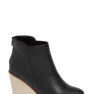 Women's Kensie Higgins Wedge Bootie, Size 5 M - Black