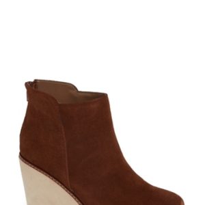 Women's Kensie Higgins Wedge Bootie, Size 5 M - Brown