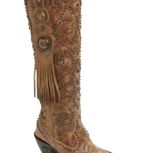 Women's Lane Boots Conchita Knee High Western Boot, Size 6 M - Brown