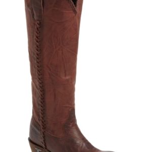 Women's Lane Boots Plain Jane Knee High Western Boot, Size 5 M - Red