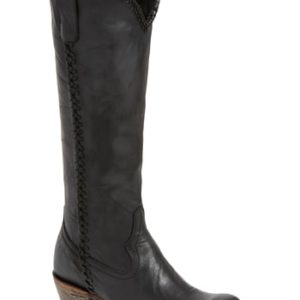 Women's Lane Boots Plain Jane Knee High Western Boot, Size 7 M - Black