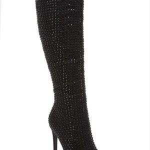 Women's Lauren Lorraine Milan Knee High Boot, Size 9 M - Black