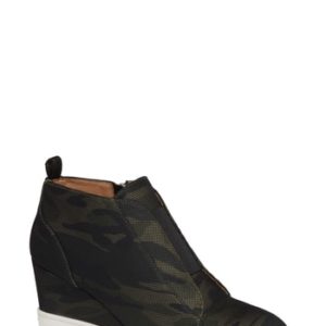 Women's Linea Paolo 'Felicia' Wedge Bootie, Size 4 M - Green