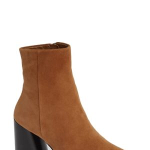 Women's Linea Paolo Savvy Block Heel Bootie, Size 5 M - Beige