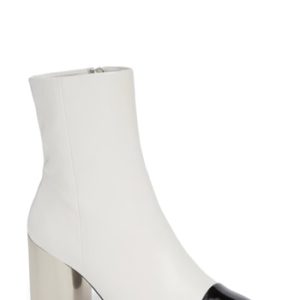 Women's Linea Paolo Stella Cap Toe Bootie, Size 5 M - White