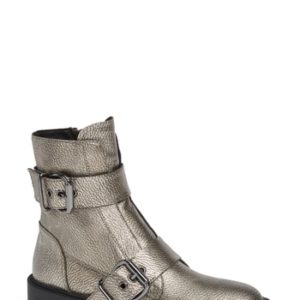 Women's Linea Paolo Teigan Moto Bootie, Size 5 M - Grey