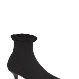 Women's Loeffler Randall Kassidy Kitten Heel Stretch Bootie, Size 7.5 M - Black