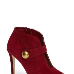 Women's Michael Michael Kors Agnes Open Toe Bootie, Size 5.5 M - Red