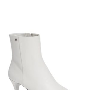 Women's Michael Michael Kors Blaine Kitten Heel Bootie, Size 5.5 M - White