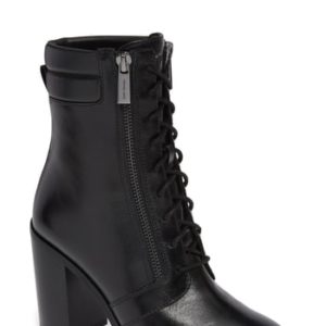 Women's Michael Michael Kors Rosario Lace-Up Bootie, Size 6 M - Black