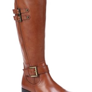 Women's Naturalizer Jessie Knee High Riding Boot, Size 4 Wide Calf M - Brown