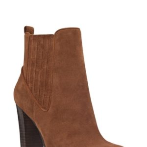 Women's Nine West Crimson Chelsea Bootie, Size 5 M - Brown