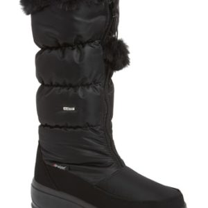 Women's Pajar Toboggan 2 Faux Fur Trim Insulated Waterproof Boot, Size 5-5.5US / 36EU - Black