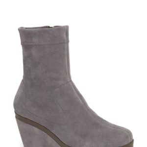 Women's Pedro Garcia Fiza Platform Bootie, Size 4US / 34EU - Grey