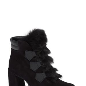 Women's Pedro Garcia Wilmette Bootie With Genuine Shearling Trim, Size 6US / 36EU - Black