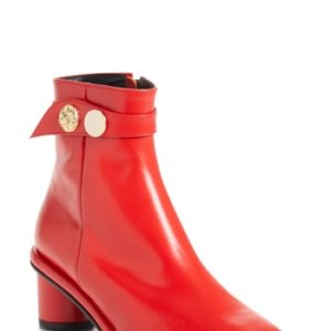 Women's Reike Nen Gold Hardware Ankle Boot, Size 6US / 36EU - Red