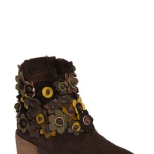 Women's Sheridan Mia Sunflower Embellished Bootie, Size 37 EU - Brown