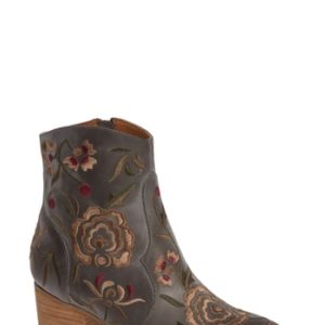 Women's Sofft Westmont Floral Embroidered Bootie, Size 6 M - Blue