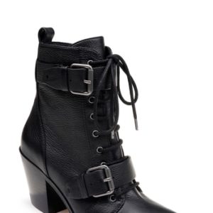 Women's Splendid Carleton Lace-Up Bootie, Size 5.5 M - Black