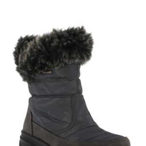 Women's Spring Step Korine Waterproof Faux Fur Bootie, Size 5.5-6US / 36EU - Grey