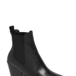 Women's Steve Madden Patricia Chelsea Bootie, Size 10 M - Black