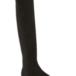 Women's Stuart Weitzman 5050 Over The Knee Leather Boot, Size 5.5 M - Black