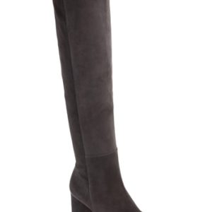 Women's Stuart Weitzman Eloise 75 Over The Knee Boot, Size 4 M - Grey