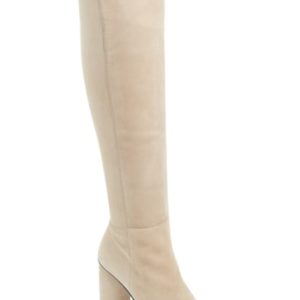 Women's Stuart Weitzman Eloise Over The Knee Boot, Size 4 M - Beige