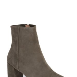 Women's Taryn Rose Cassidy Block Heel Bootie, Size 6 M - Grey