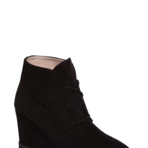 Women's Taryn Rose Marta Wedge Bootie, Size 6.5 M - Black