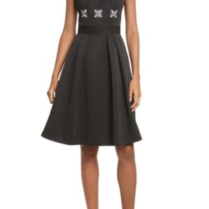 Women's Ted Baker London Embellished Fit & Flare Dress