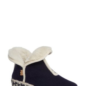 Women's Toni Pons Espadrille Platform Bootie With Faux Fur Lining, Size 5.5-6US / 36EU - Blue