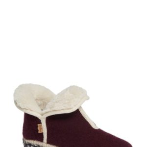 Women's Toni Pons Espadrille Platform Bootie With Faux Fur Lining, Size 5.5-6US / 36EU - Purple