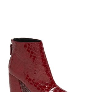 Women's Topshop Houston Bootie, Size 5.5US / 36EU M - Red