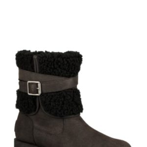 Women's Ugg Blayre Iii Faux Shearling Cuff Bootie, Size 5 M - Black