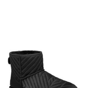 Women's Ugg Mini Classic Quilted Bootie, Size 10 M - Black