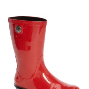 Women's Ugg 'Sienna' Rain Boot, Size 5 M - Red