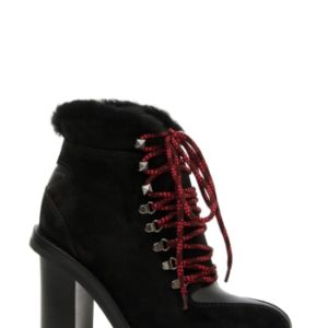 Women's Valentino Garavani Trekking Ankle Bootie With Genuine Shearling Trim