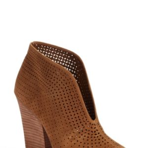 Women's Vince Camuto Kainan Open Toe Bootie, Size 4 M - Beige