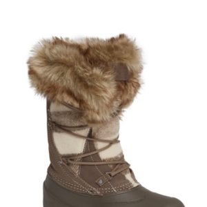 Women's Woolrich Ice Cougar Waterproof Knee High Winter Boot With Faux Fur Trim, Size 6 M - Beige