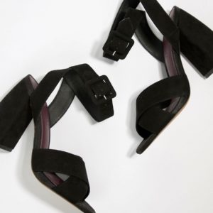 ASOS DESIGN Hedge Your Bets Heeled Sandals - Black